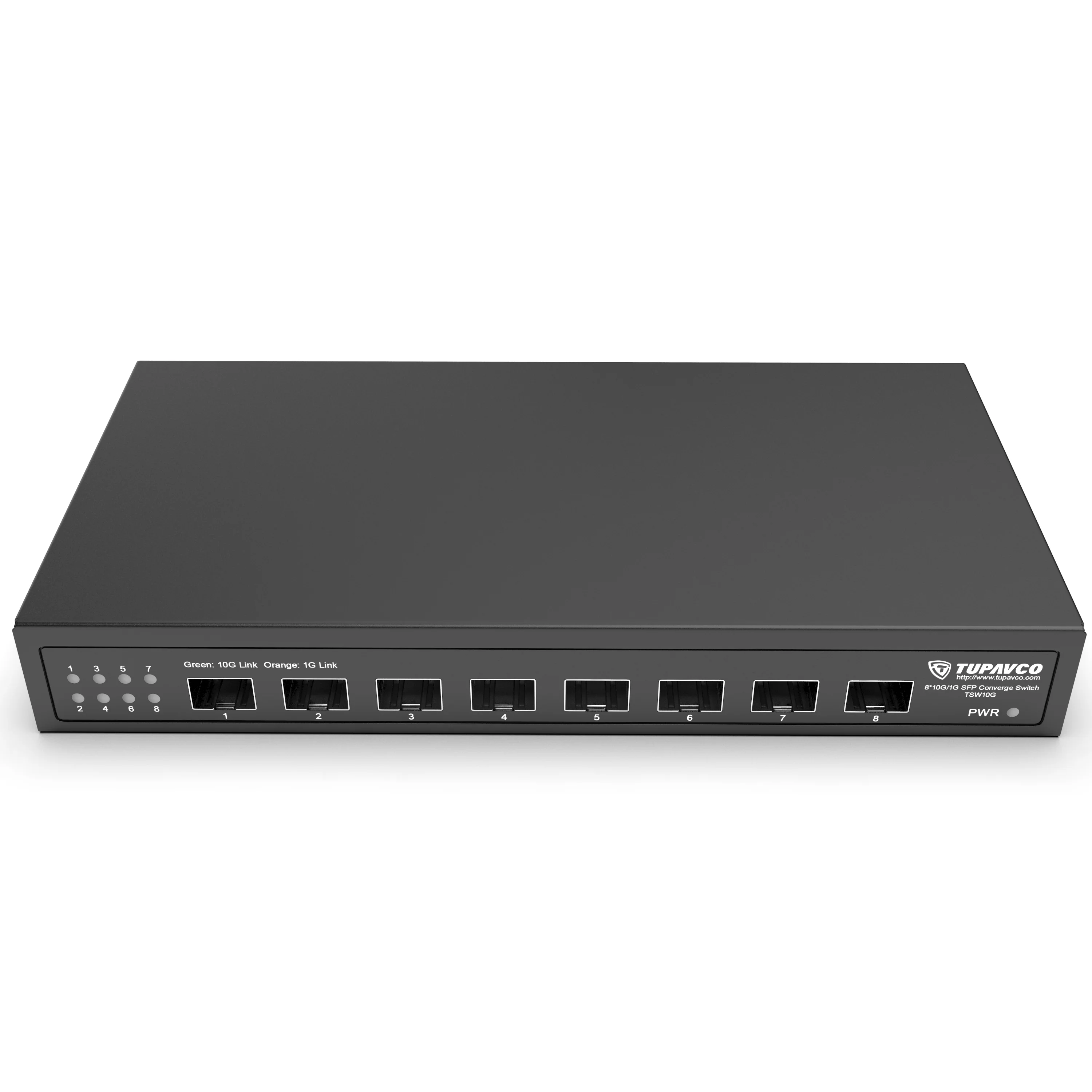 10GB SFP+ Switch (8 Port - Unmmanaged) - 10 Gigabit Ethernet at 8 Small Form-Factor Pluggable Slot for Fiber Optic (Optical Cable) Network or LAN (RJ45/CAT6+) Transceiver Devices - Image 4
