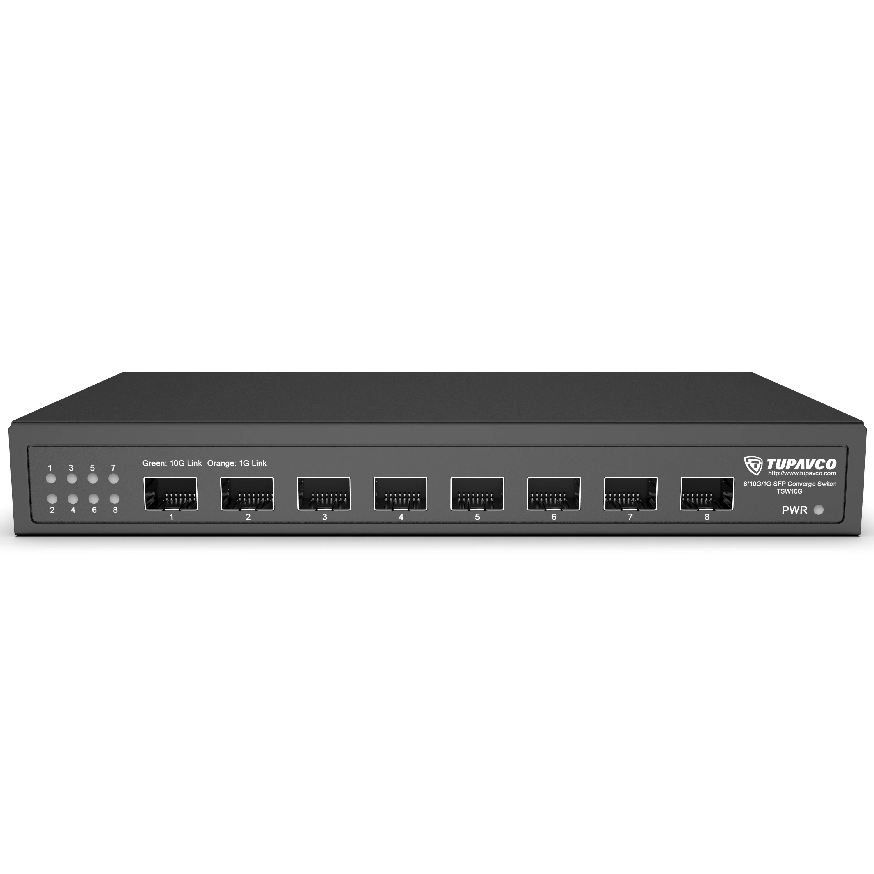 10GB SFP+ Switch (8 Port - Unmmanaged) - 10 Gigabit Ethernet at 8 Small Form-Factor Pluggable Slot for Fiber Optic (Optical Cable) Network or LAN (RJ45/CAT6+) Transceiver Devices - Image 6