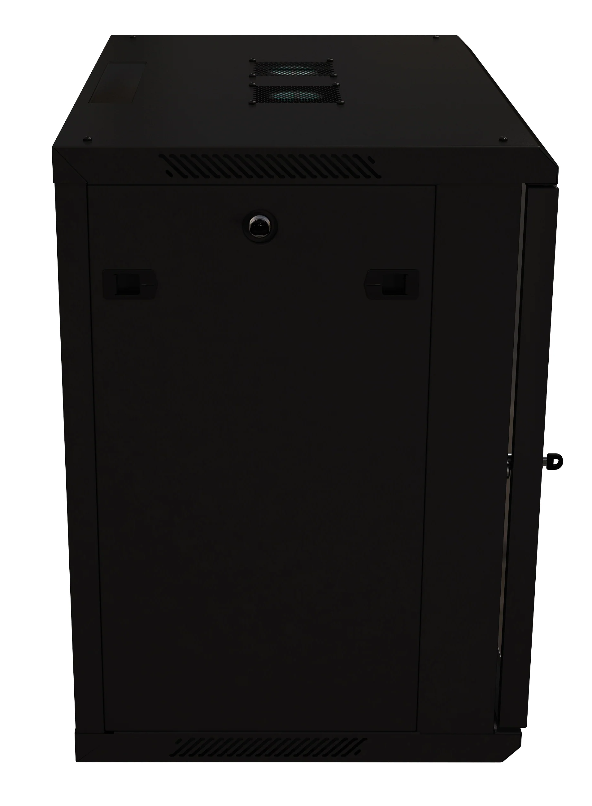 12U Server Rack Cabinet 19" - Vent Fans - Lockable Glass Door - Steel Frame - Lockable Removable Sides - Image 5