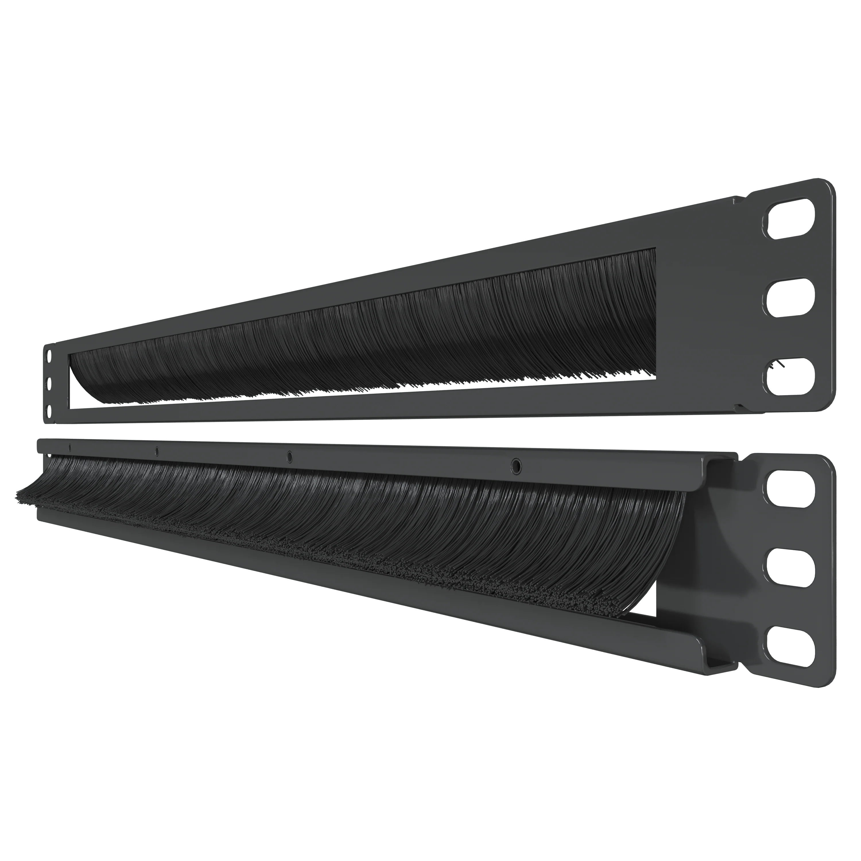 1U Brush Panel (2 Pack) - 19 inch Rackmount Strip Cable Management Spacer for Network Server Rack Cabinet Enclosure - Image 9