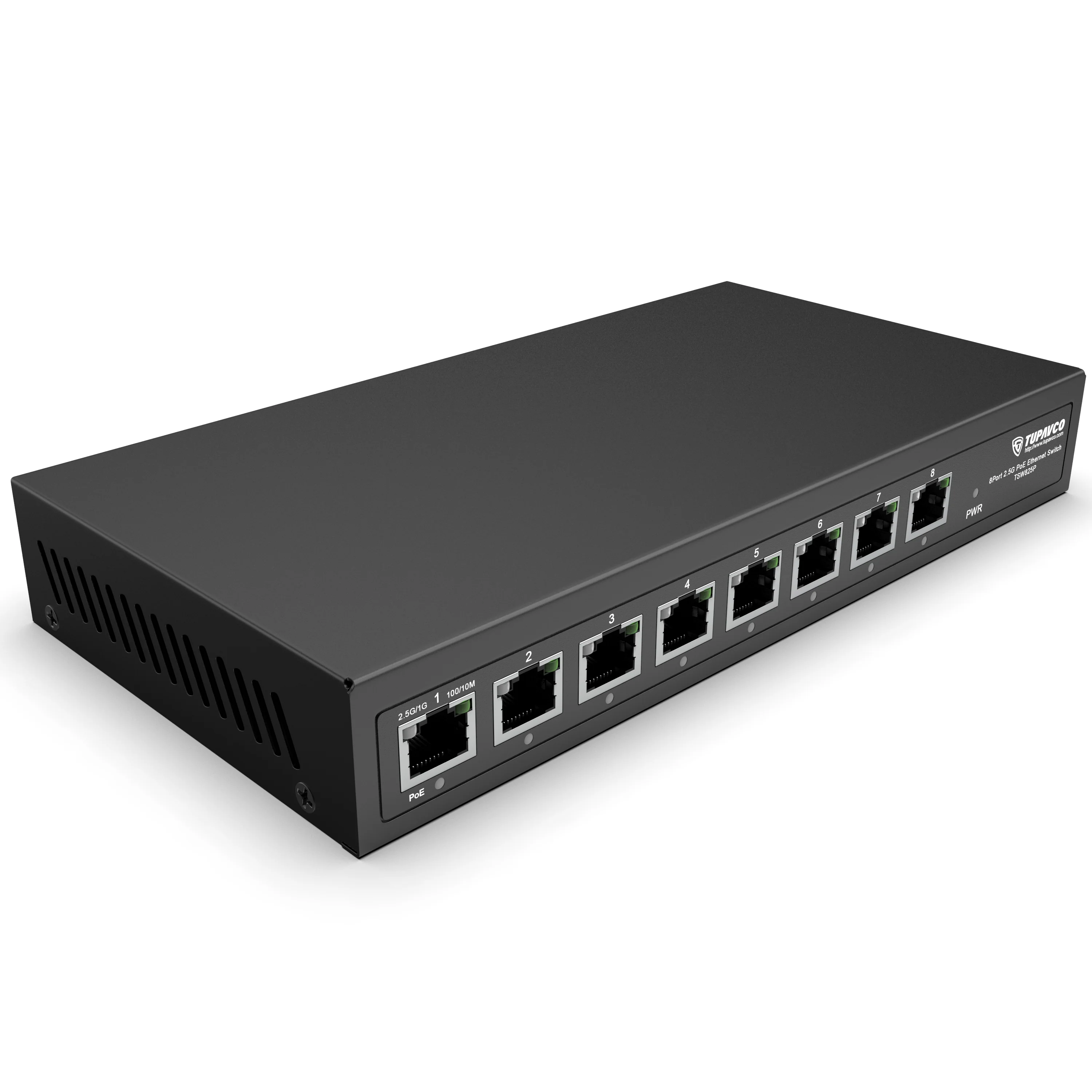 2.5GB Switch (8 Port) PoE++ for Ethernet Network - High Speed 10M/100M/1G/2.5G Gigabit (802.3bz) - Tupavco TP1981 - Image 7