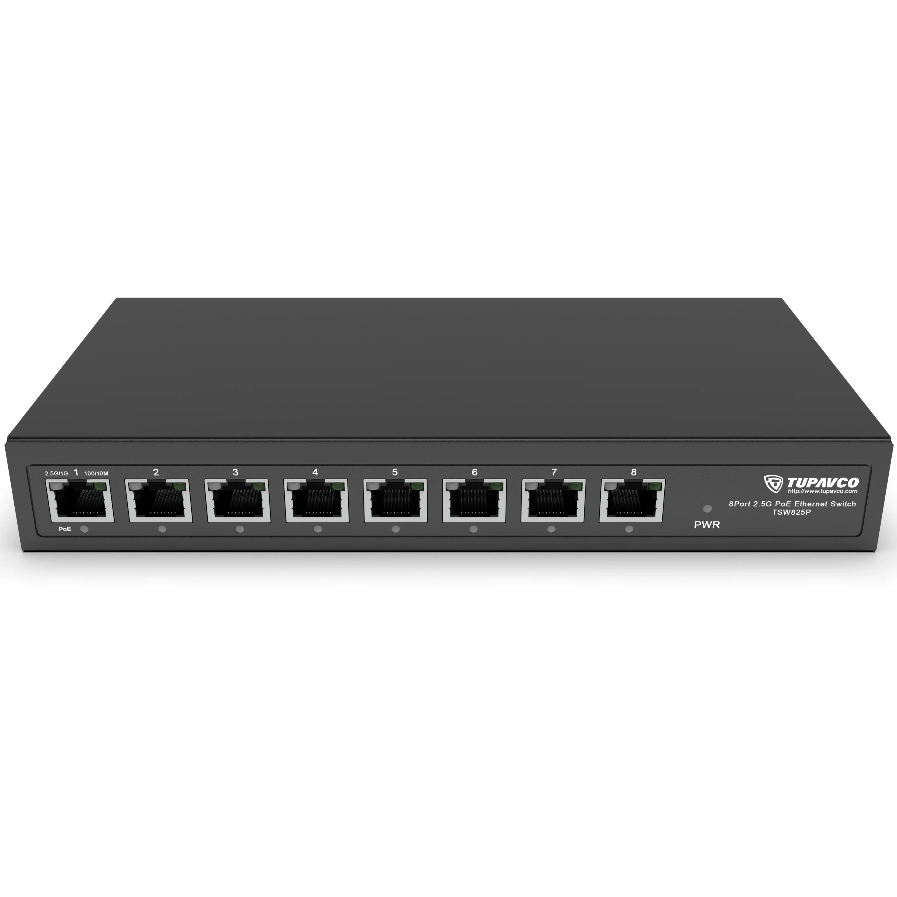 2.5GB Switch (8 Port) PoE++ for Ethernet Network - High Speed 10M/100M/1G/2.5G Gigabit (802.3bz) - Tupavco TP1981 - Image 9