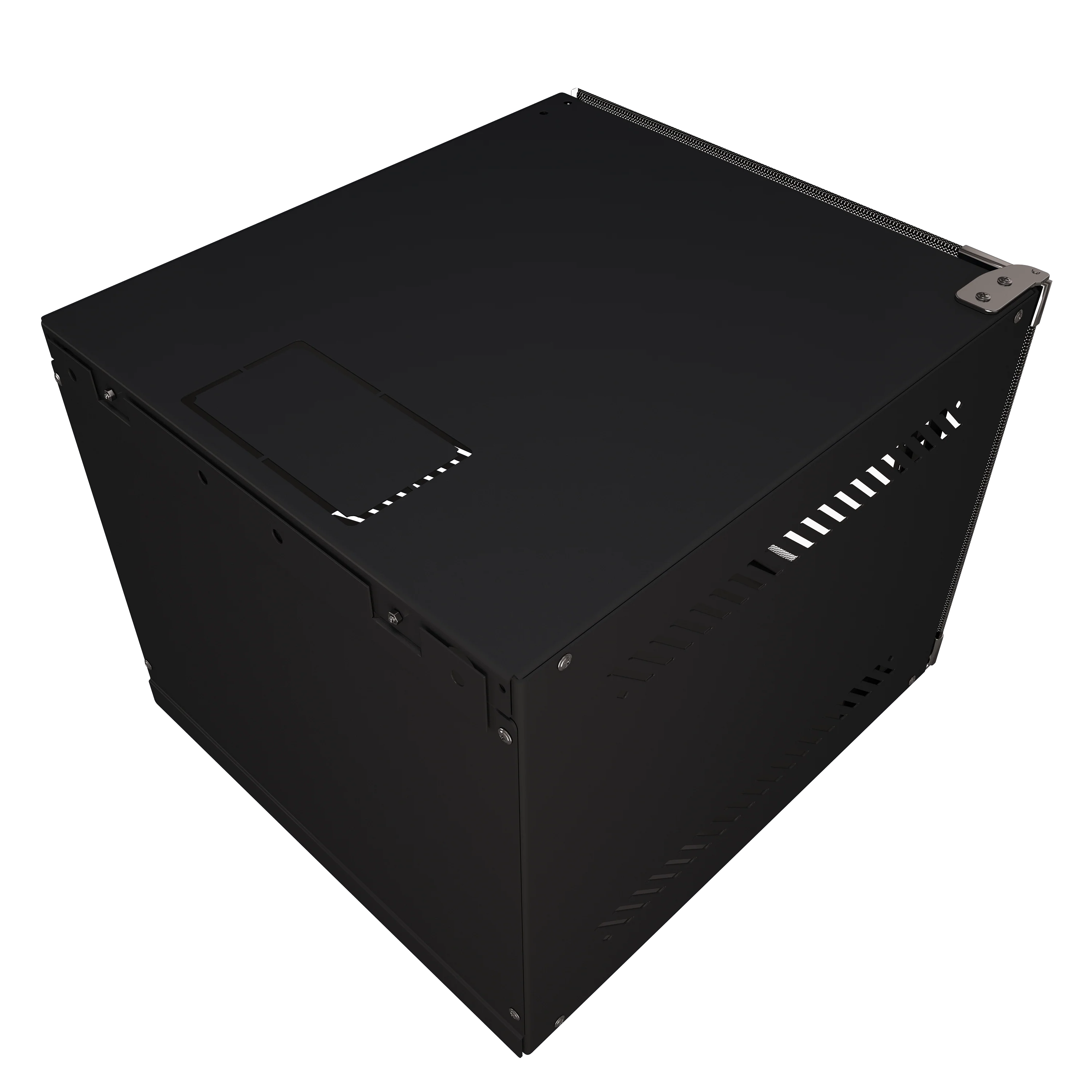 4U Portable 10" Network Cabinet Half-Rack SOHO Floor/Wall Mount Glass Door Secured Lock - Image 5