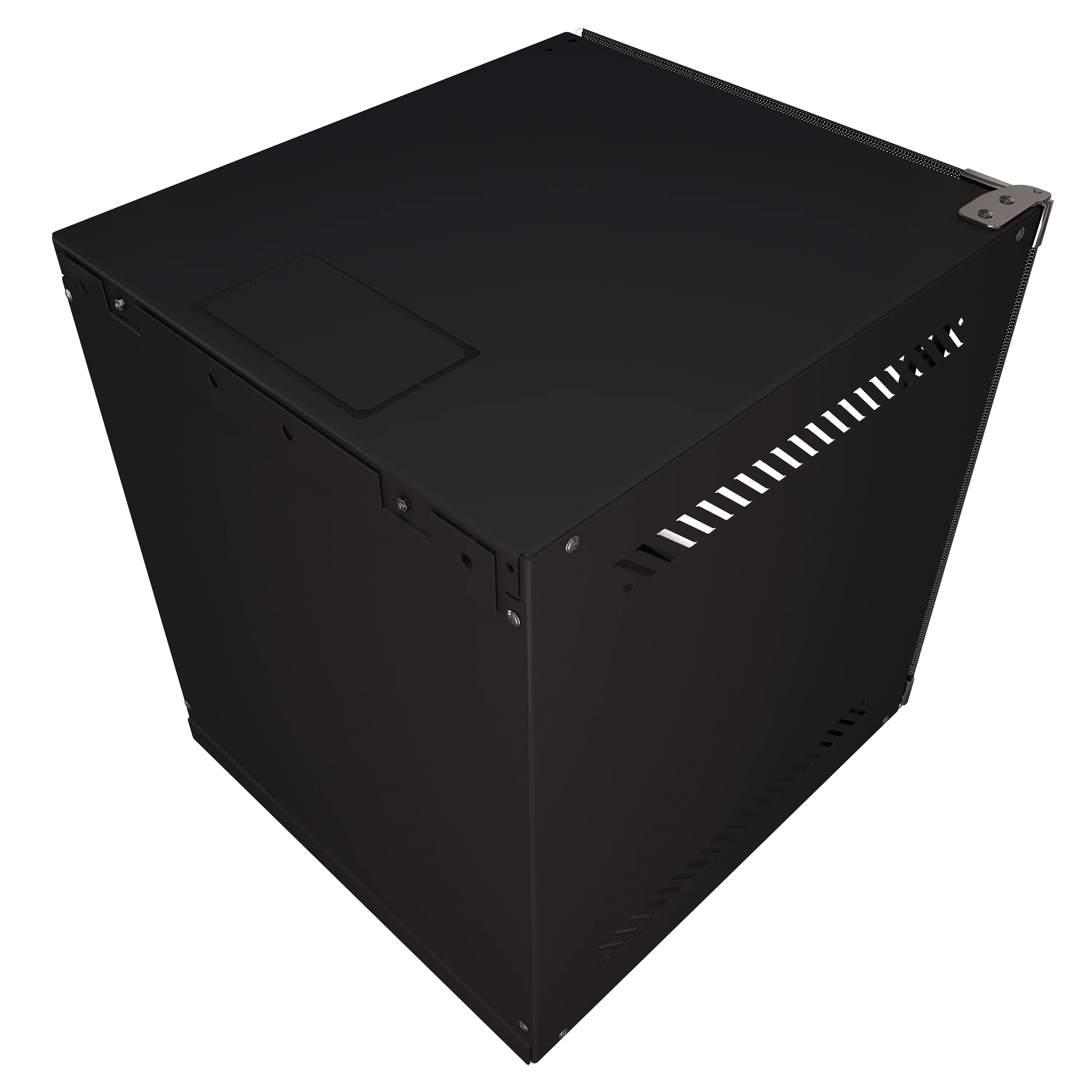 6U Portable 10" Network Cabinet Half-Rack SOHO Floor/Wall Mount Glass Door Secured Lock - Image 5