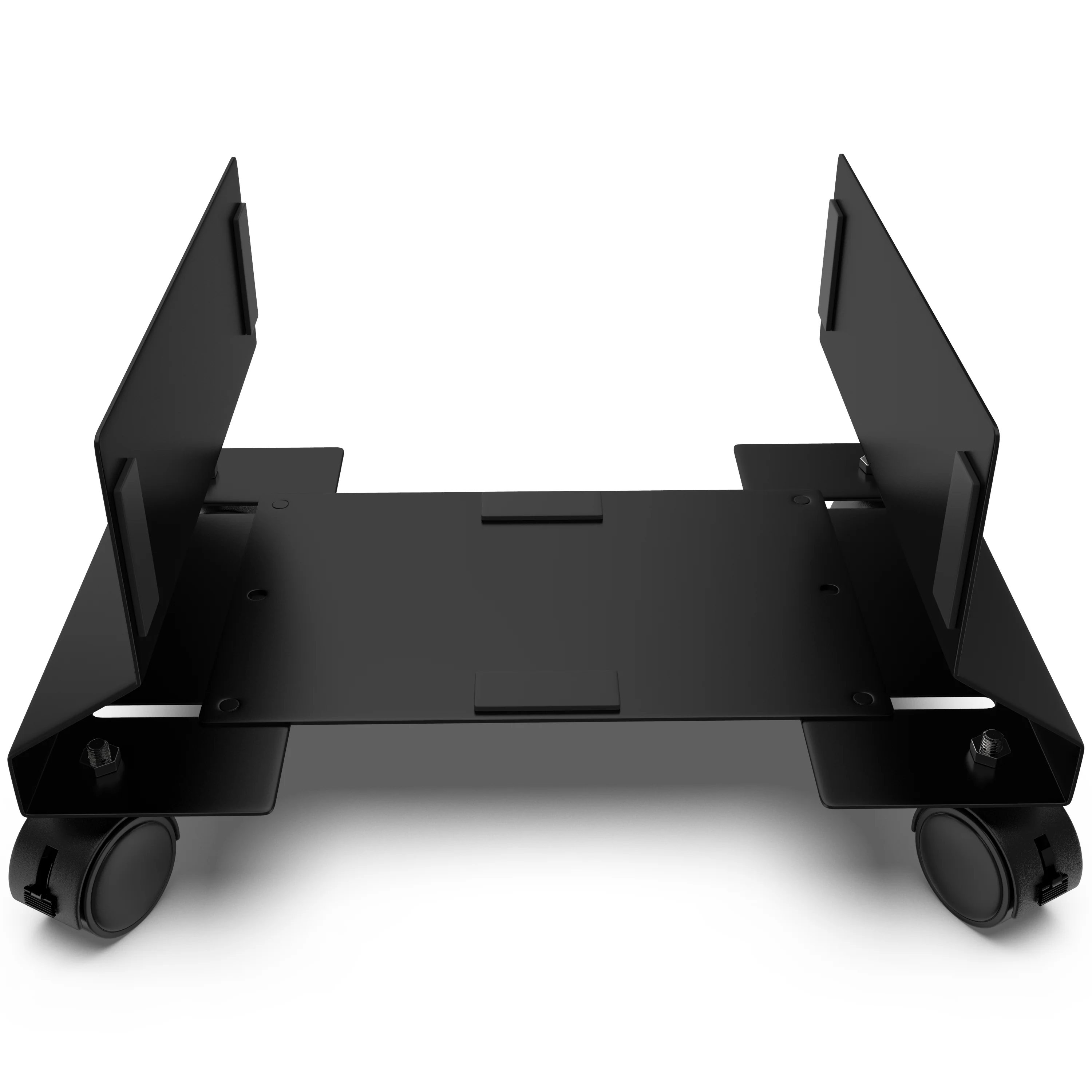 CPU Holder - Under Desk Floor Mobile Stand for Desktop Computer ATX Tower w/ Lockable Rolling Wheels - Image 8