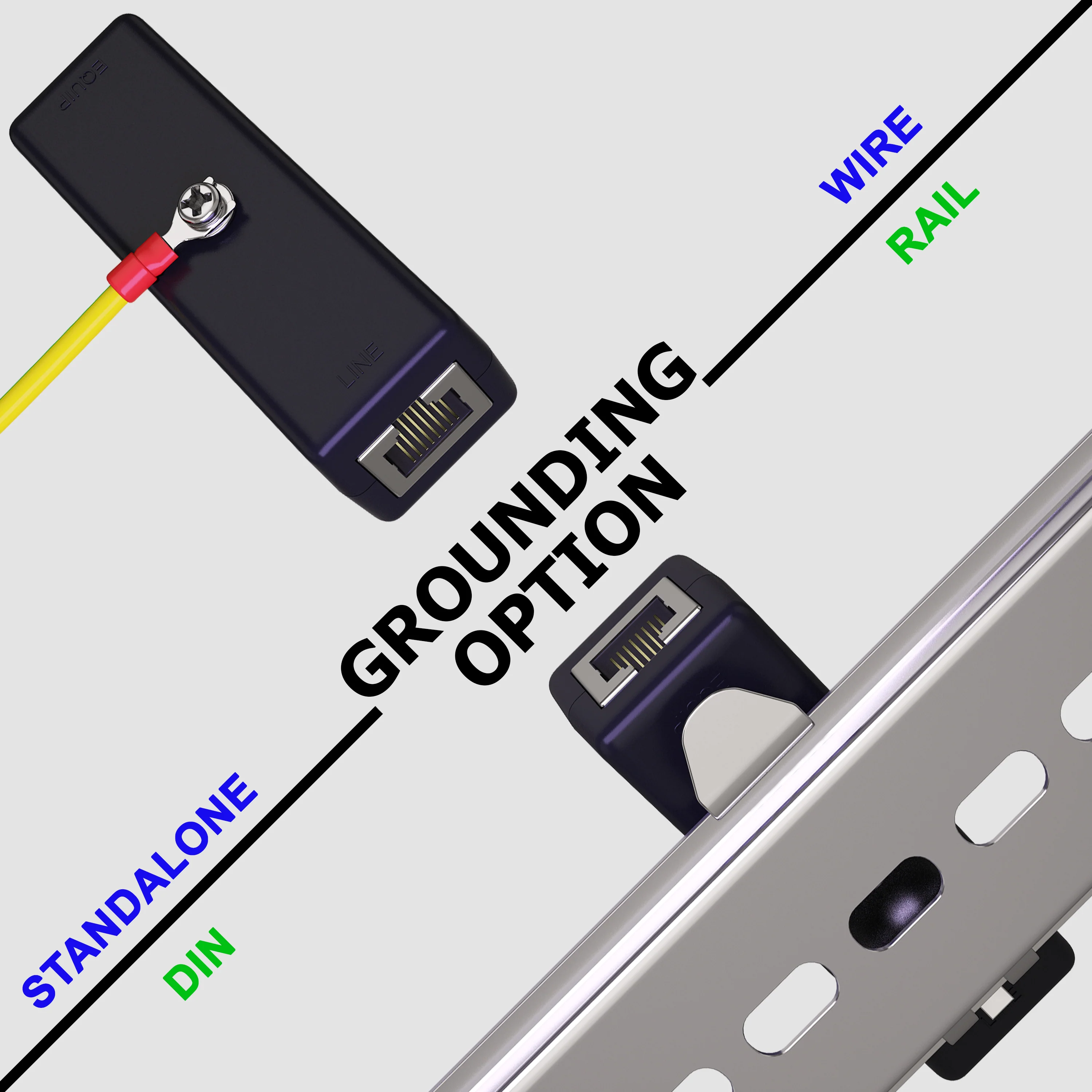 Ethernet Surge Protector - PoE+ - Gigabit - (with DIN Rail Mount Option) - Image 6