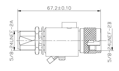 N-Male to N-Female RF Converter/Adapter with Coaxial Cable Lightning Surge Protection - Image 8