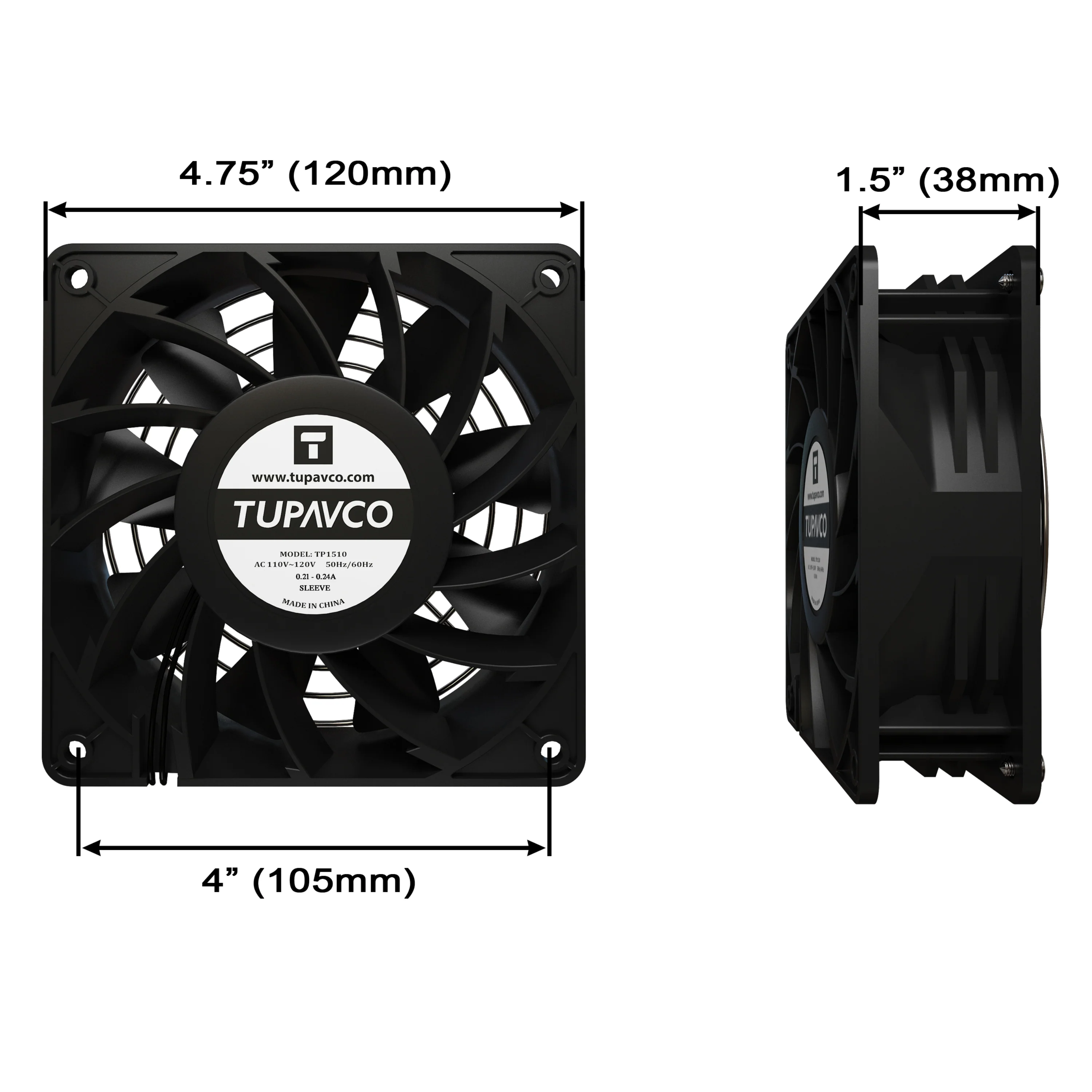 (Extra Strong) Network Cabinet Fan Kit(2pc) Muffin Server Rack Cooling - Image 3