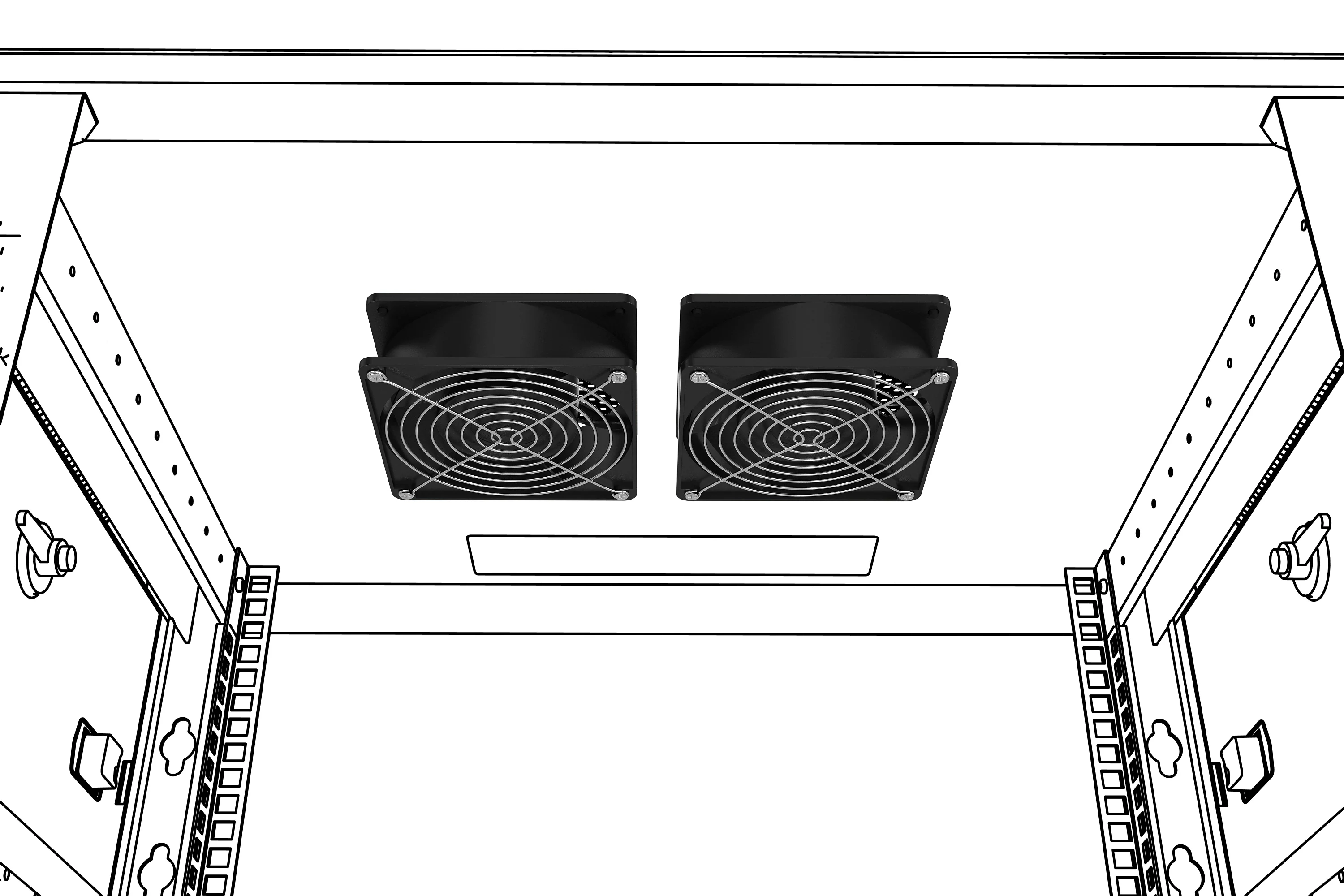 (Extra Strong) Network Cabinet Fan Kit(2pc) Muffin Server Rack Cooling - Image 6