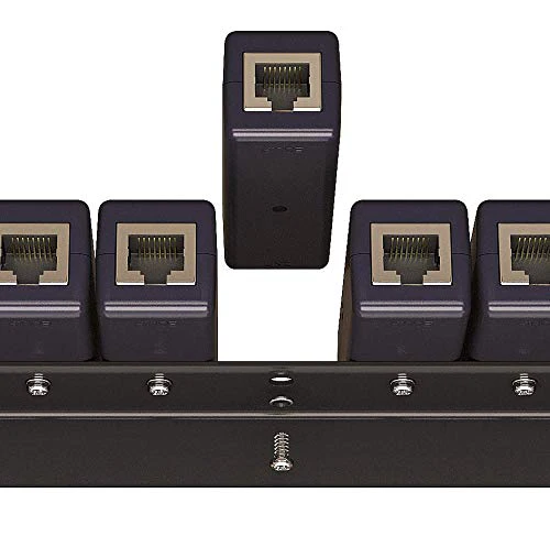 Rack Mount Rail Panel 19" with 16x DIN Ethernet Surge Protectors GbE PoE+ Gigabit 1000Mbs - Image 8