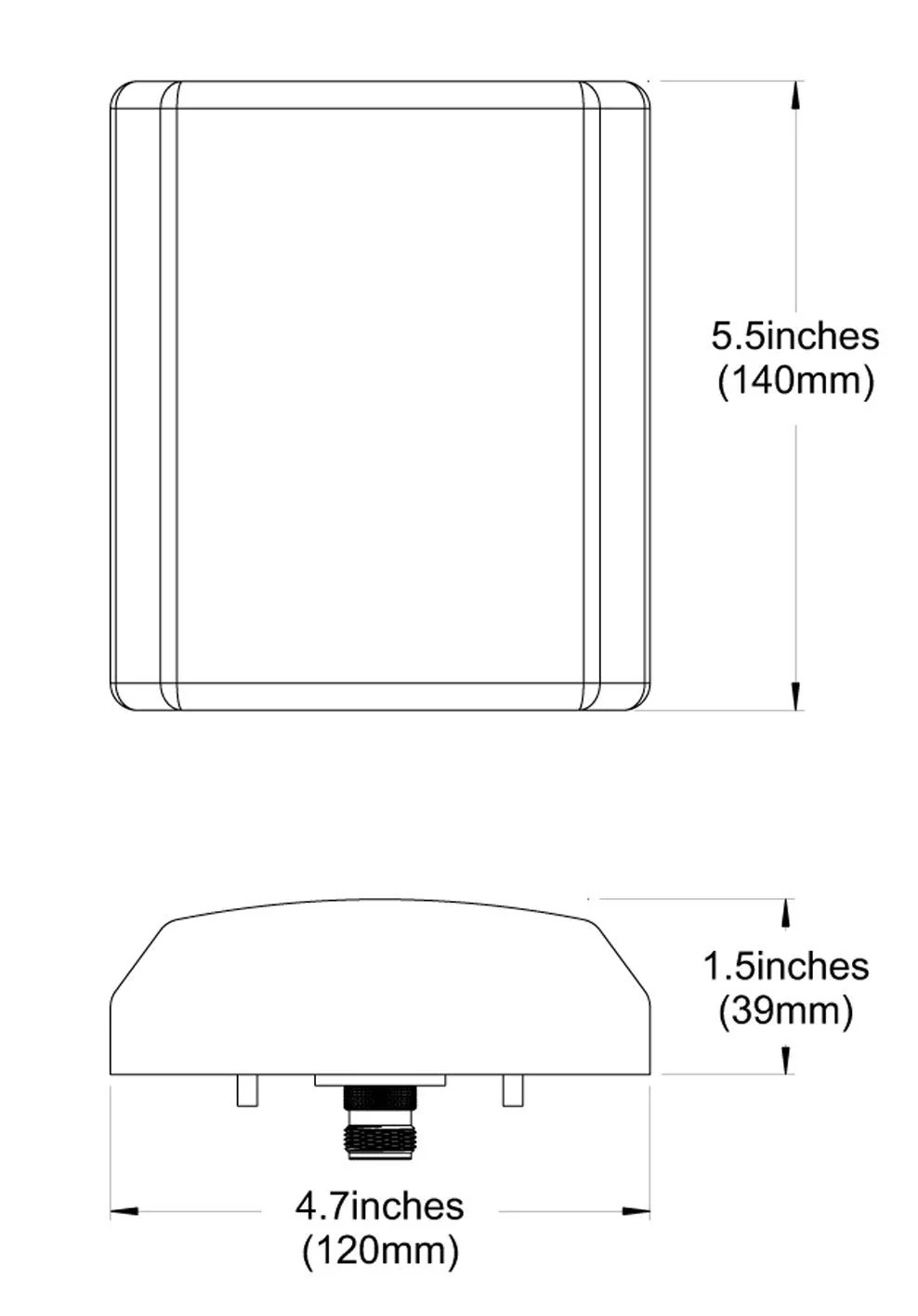 Panel WiFi Antenna - 2.4GHz/5GHz-5.8GHz Range - 13dBi - Dual Band/Multi Band Outdoor Directional - Image 9