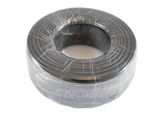Phone Cable 300ft Rounded Black Roll (100 M - 328 ft) 4X1/0.4 Reel Round Telephone Long Cord - Image 4
