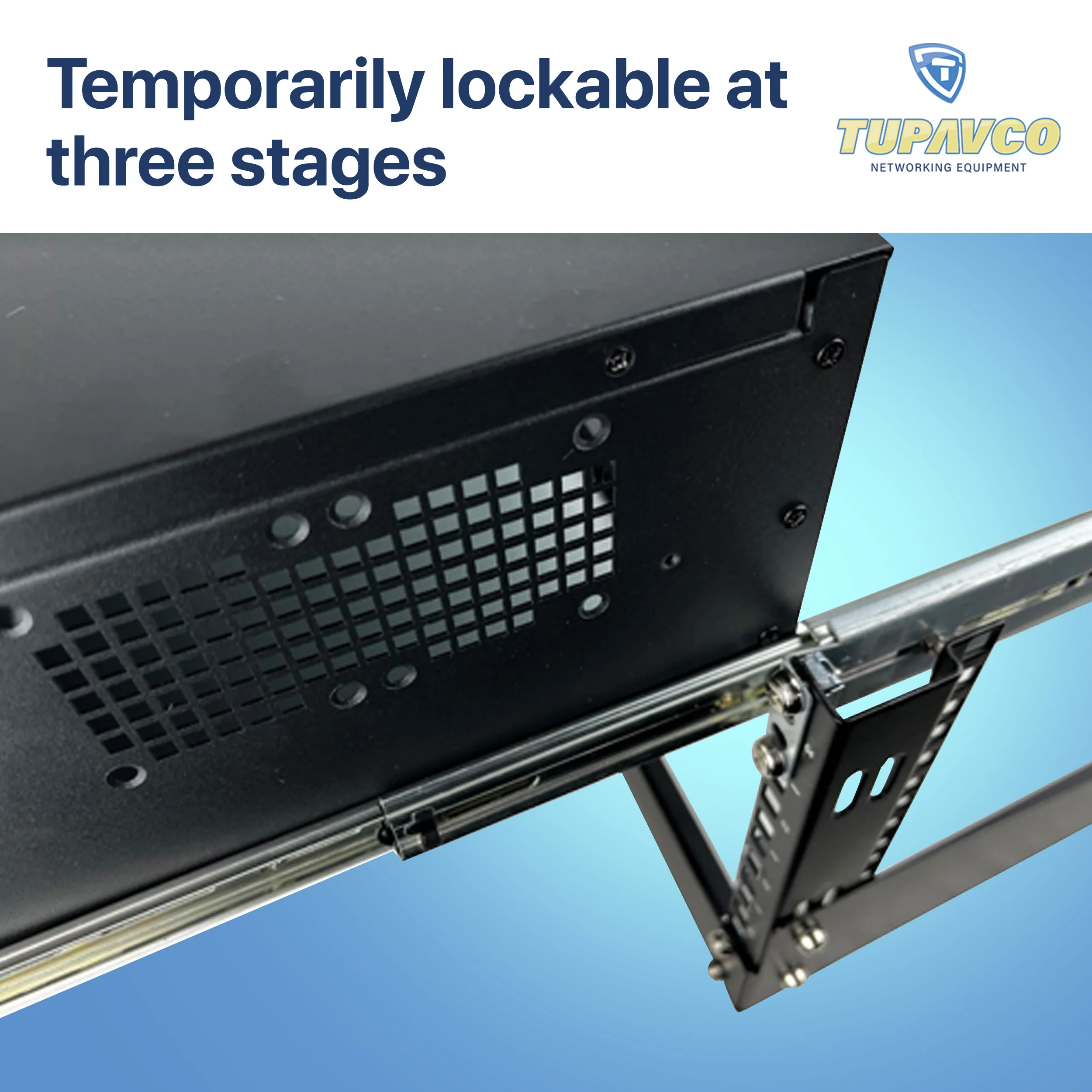 Rackmount Sliding Rails - Kit for 1U-4U Chassis (Adjustable 18" to 25" Depth) 2 or 4 Post Mount Sliders for Server Case - Tupavco TP1811 - Image 6