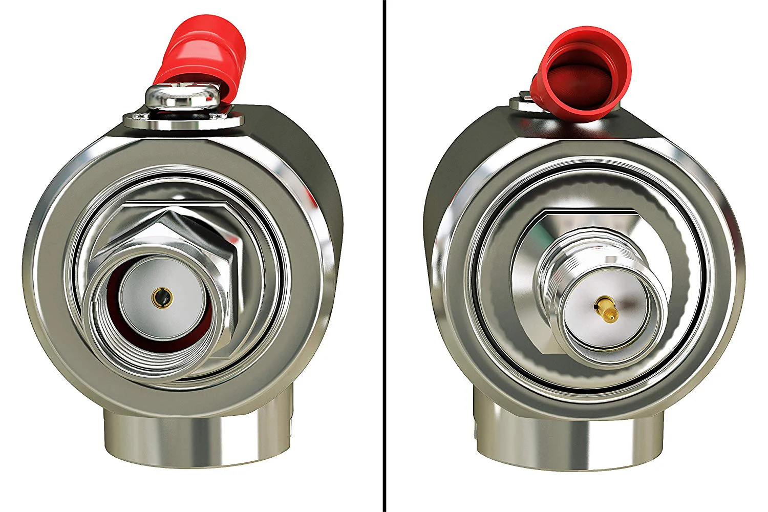 RP-SMA Male to RP-SMA Female RF Converter/Adapter with Coaxial Cable Lightning Surge Protection - Image 6