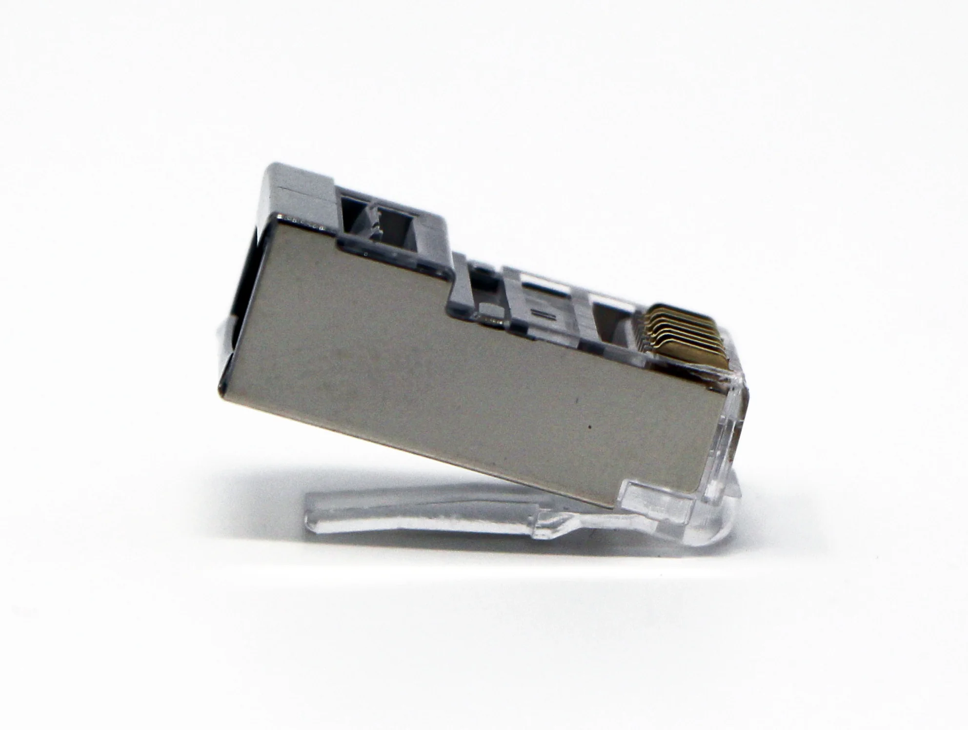 Shielded CAT6 RJ45 Crimp Connector (100 Pack Bag) 8P8C STP Ethernet Network Cable Plug - Image 4
