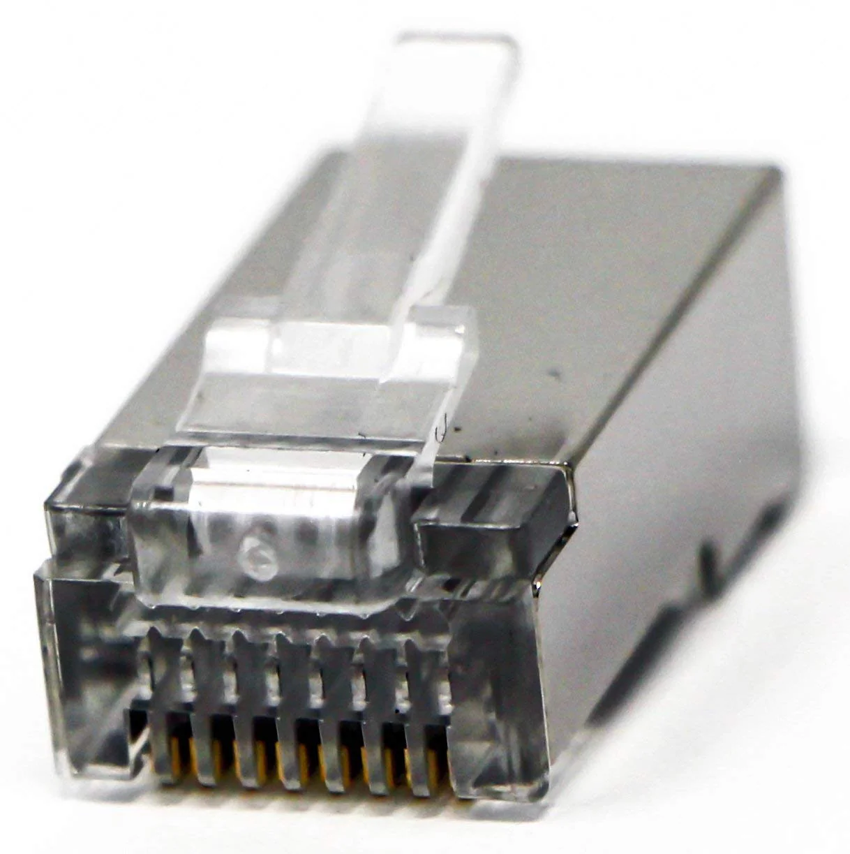 Shielded RJ45 CAT5 CAT5E Crimp Connector (100 Pack Bag) 8P8C STP Ethernet Network Cable Plug - Image 5