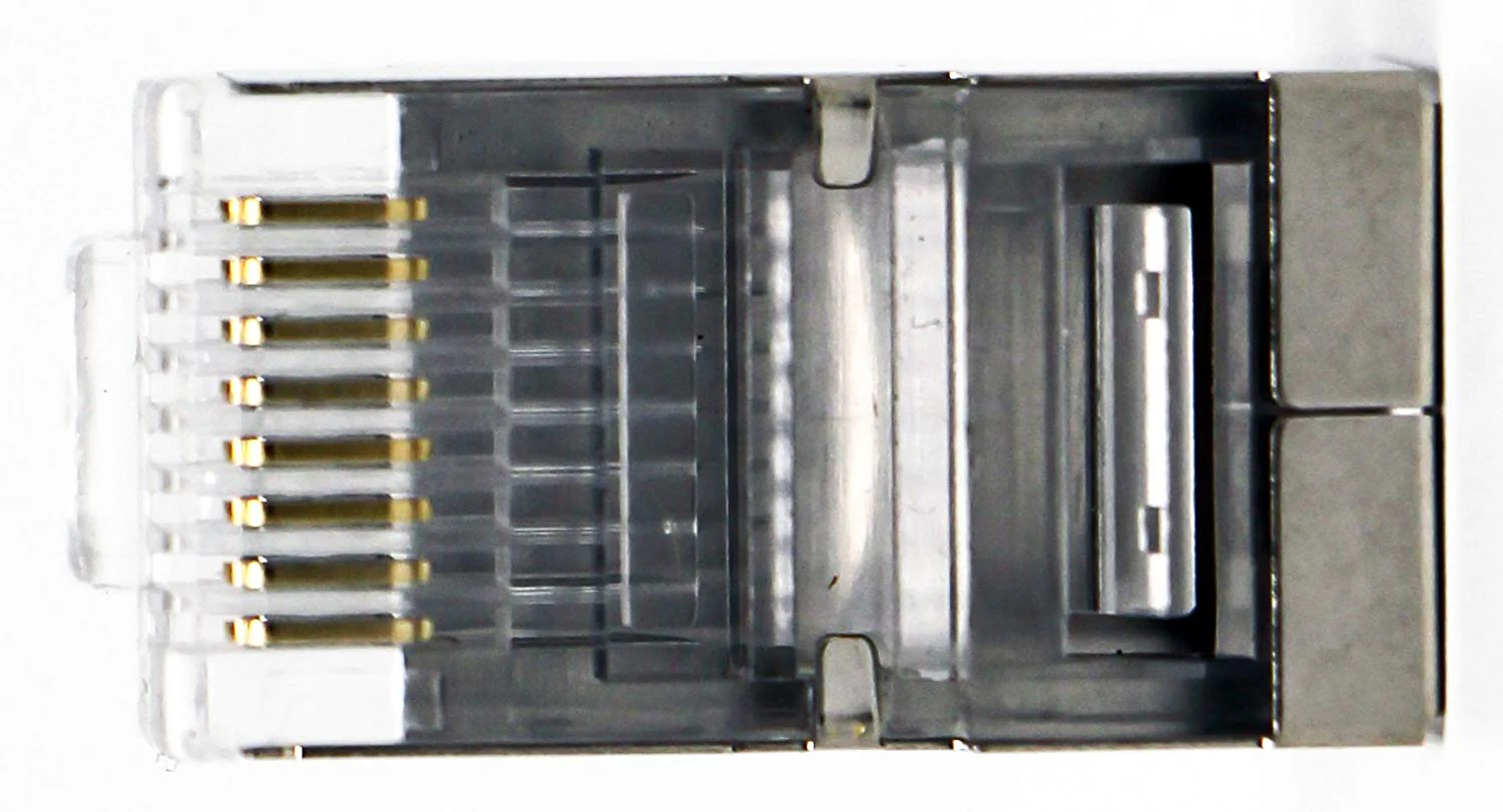 Shielded RJ45 CAT5 CAT5E Crimp Connector (100 Pack Bag) 8P8C STP Ethernet Network Cable Plug - Image 6