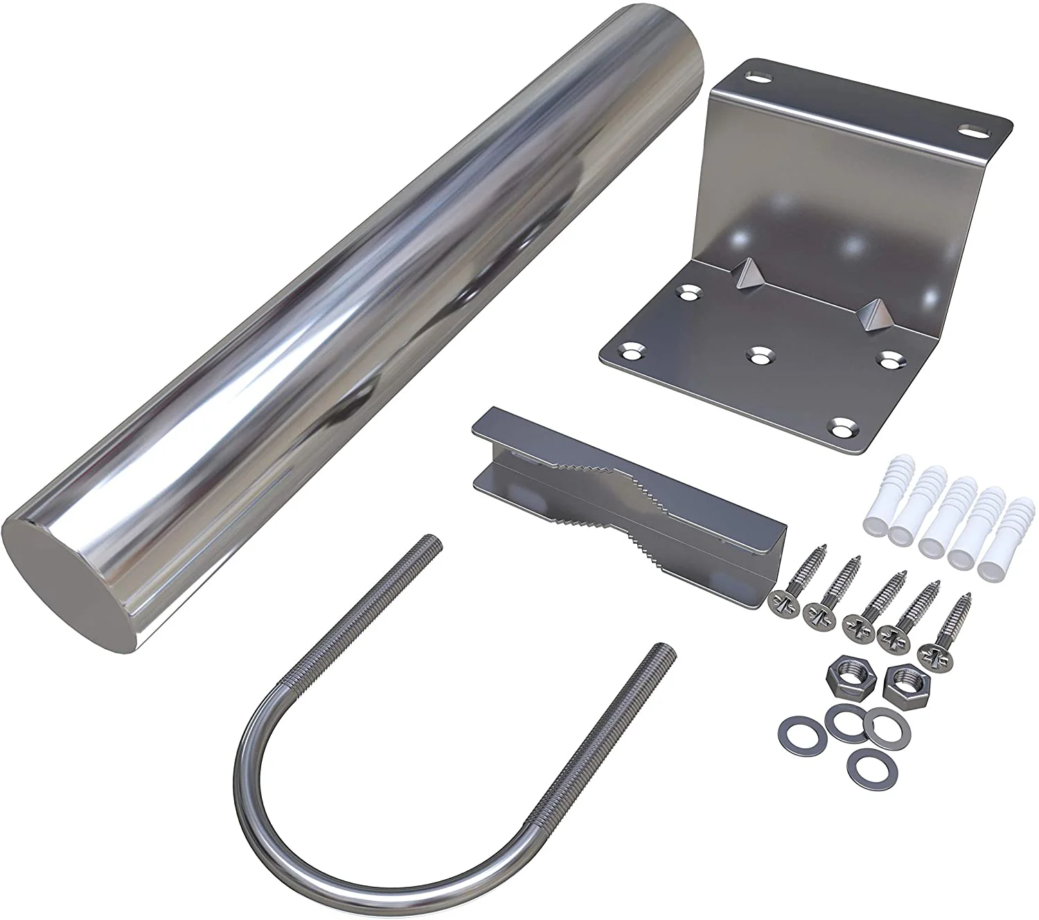 TP570 Antenna Pole Mount for Wifi, TV or LTE/4G Antennas (Yagi, Panel, Grid or Omni) Length 10 inch - 1.5" Mast Diameter (Outdoor and Weatherproof) - Image 4