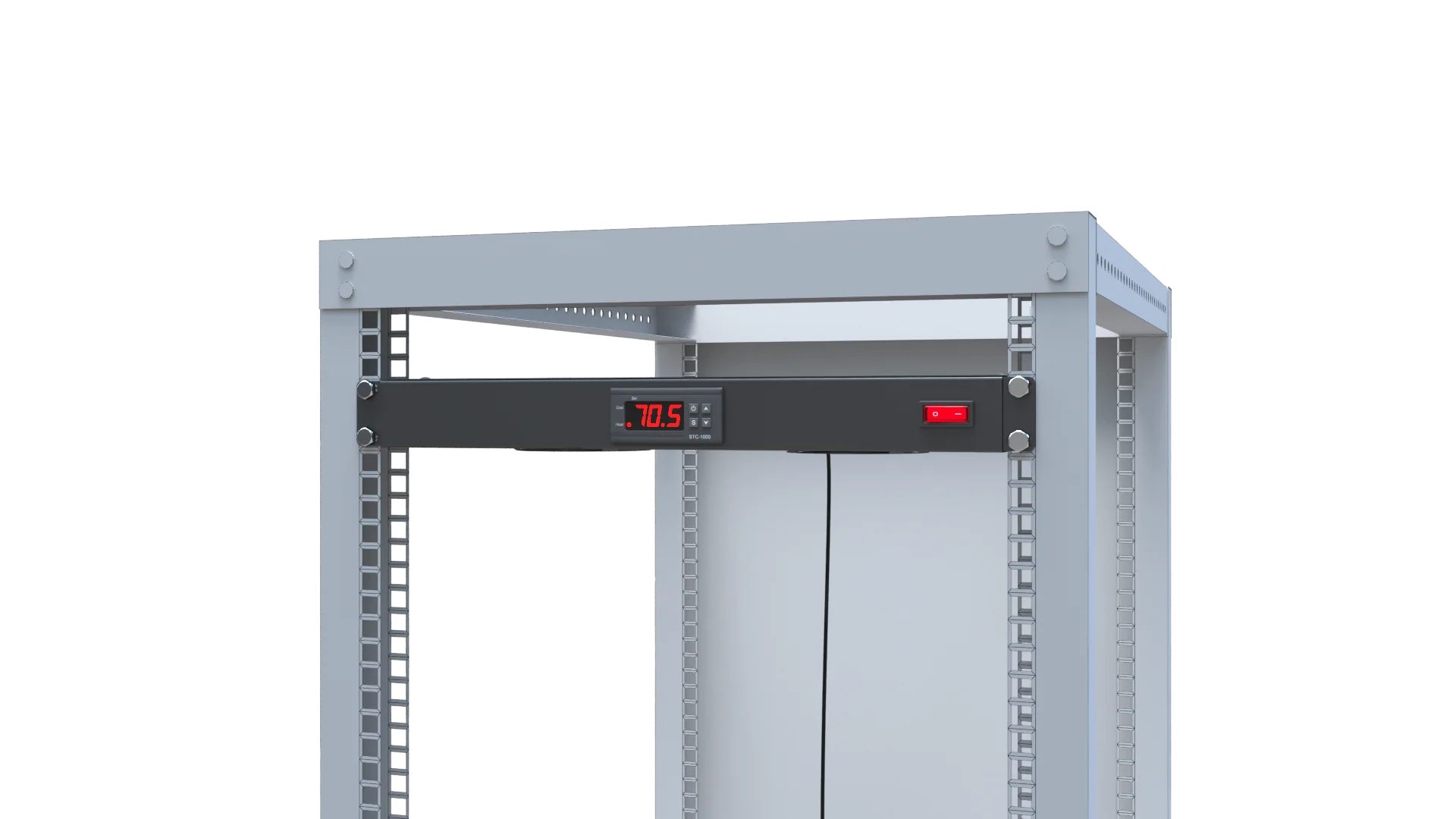 Tupavco 1U 19" Rack Mount Fan - 4 Fans Server Cooling System - Heat Monitor Display - Image 7