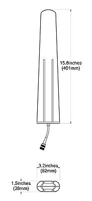Yagi WiFi 5.8Ghz Antenna - 16dBi Radome - H:19° - V:19° - Outdoor - Directional - N-Female Cable - Image 8