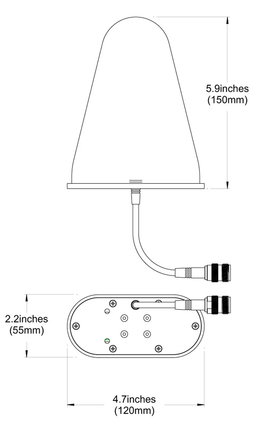 WiFi Antenna Dual Band - (2.4GHz) and (5GHz/5.8GHz) 9dBi - Medium Range Directional LAN Network - Image 5